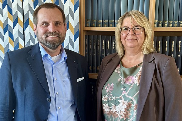 VR_Spitze Mirko Knappe und Ute Dirks leiten als alternierende Vorsitzende den Verwaltungsrat des Medizinischen Dienstes Nord.